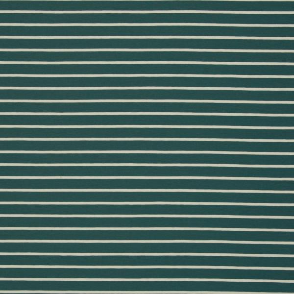 Baumwolljersey Isa Streifen Grün/Weiß  by Swafing